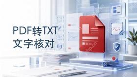 PDF转TXT电子书怎么做？文字提取后先检查乱码封面图