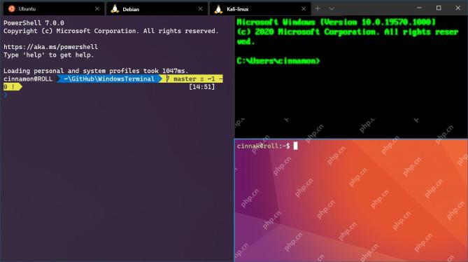 Win11 Windows Terminal 同时显示 PowerShell 和 Ubuntu WSL 标签页