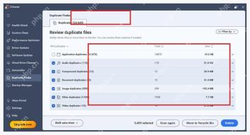 CCleaner 7 Windows 电脑端 Duplicate Finder 重复文件分类结果