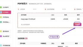 PDF转图片开始转换