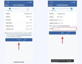 交管12123检验标志电子凭证入口与确认页面
