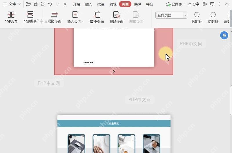 PDF如何快速选择PDF文档中的纵向页面?设置效果