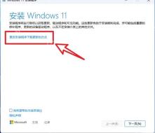 Windows 11 安装程序页面显示更改安装程序下载更新的方式