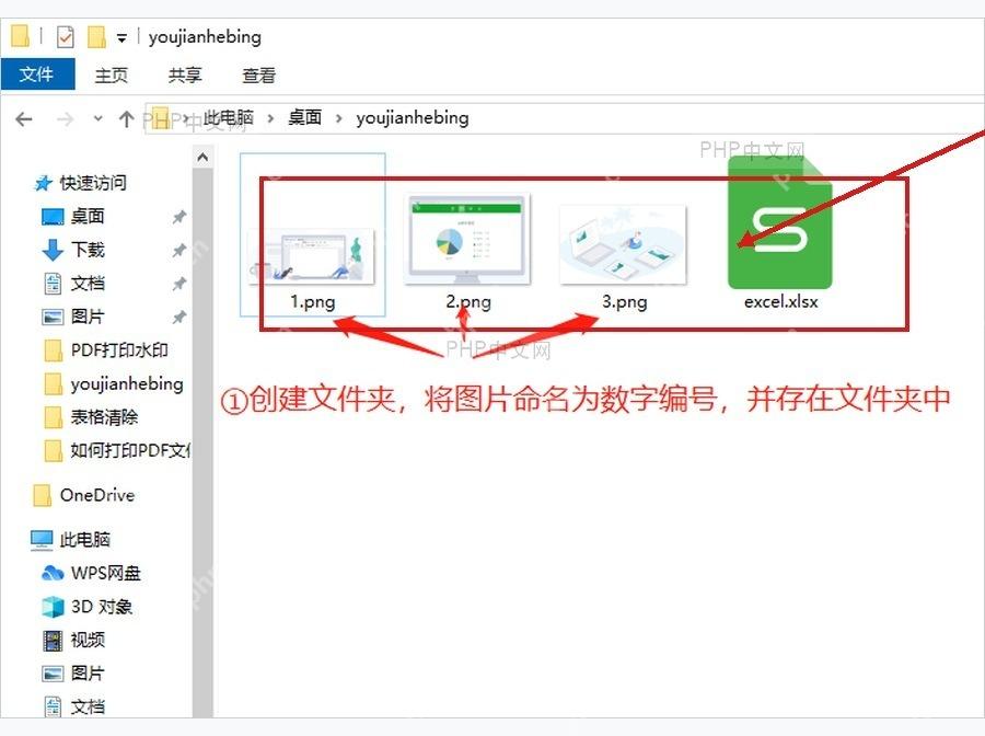 WPS 表格数据源中姓名列和照片路径列用于邮件合并