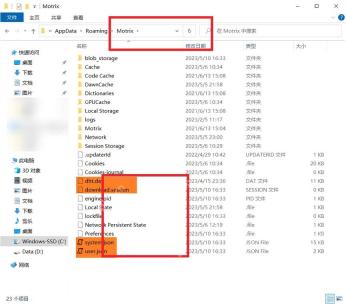 Windows 文件资源管理器红框标出 AppData 用户数据文件夹区域
