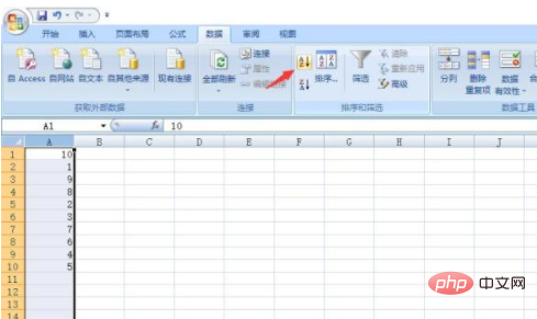 How to sort tables by numerical size