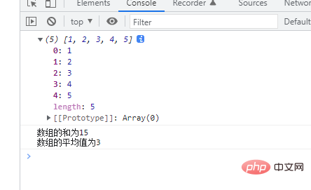 So summieren und mitteln Sie Javascript-Arrays