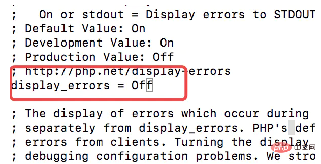 How to configure mac php error log