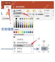 PowerPoint中文字轮廓和渐变标题效果设置