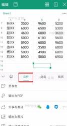 如何打印表格中间操作