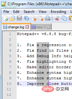 How to select a column in notepad