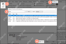 Word Windows 中通过 EndNote 21 查找并插入选中的参考文献