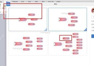 WPS组织结构图模板窗口中选择层级结构样式
