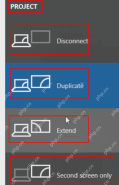 win10怎么让两个显示器显示相同内容_win10双屏复制模式设置步骤 - php中文网