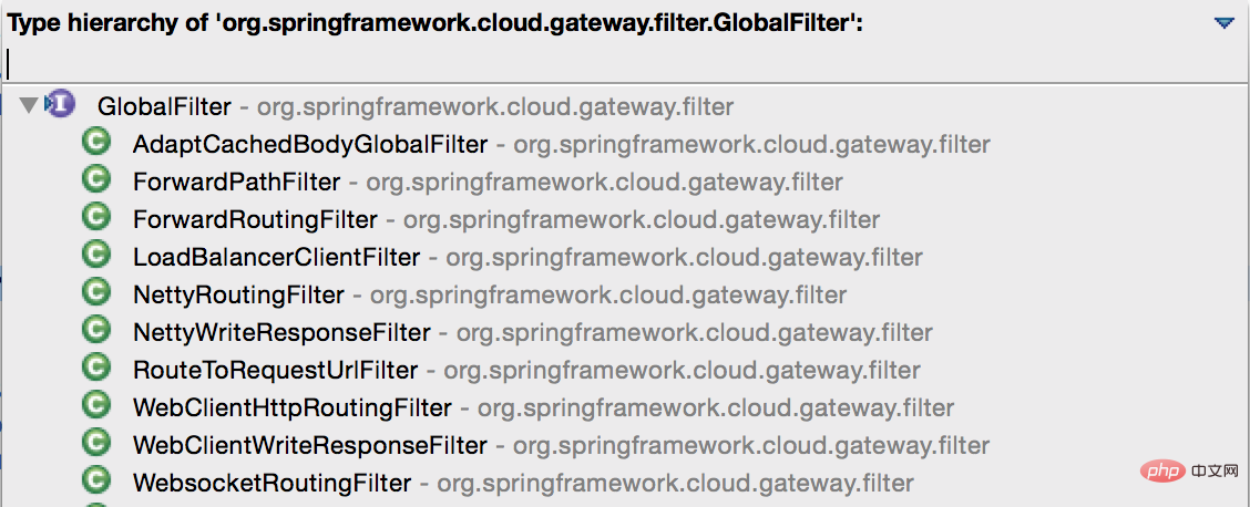 spring cloud gateway全域過濾器的介紹