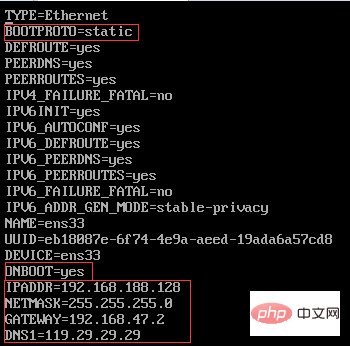 How to configure the network in linux