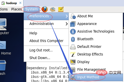 How to input Chinese in centos terminal