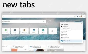 Microsoft Edge新标签页的Microsoft 365入口