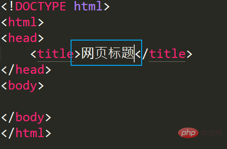 html網頁標題怎麼設定