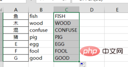 How to use shortcut keys in excel to change lowercase words to uppercase words