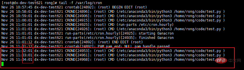 crontab スケジュールされたタスクが応答しない場合の検出手順