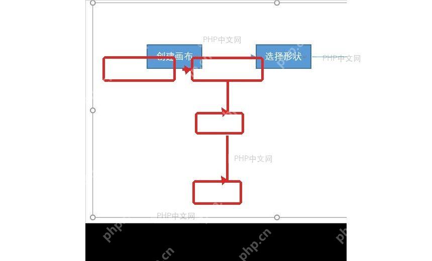 Word流程图节点和连接线示例