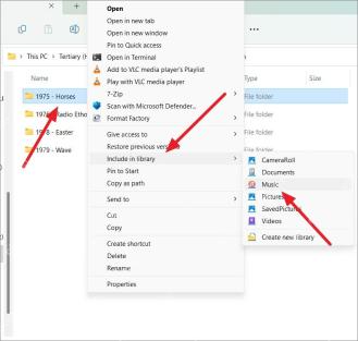 Win11 右键照片文件夹通过 Include in library 加入 Pictures