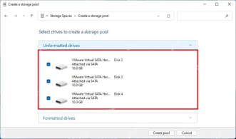 win11存储池没有可用磁盘怎么办_win11存储池磁盘识别条件检查 - php中文网