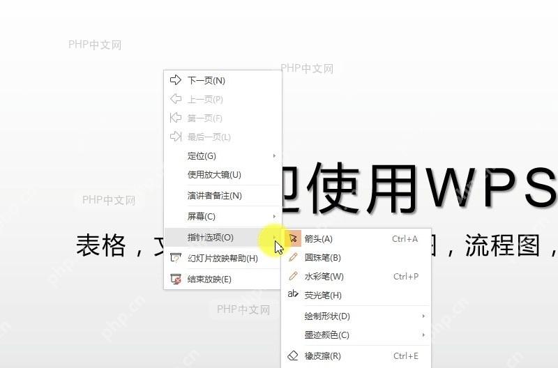 PPT如何擦除PPT中的所有墨迹?中间操作