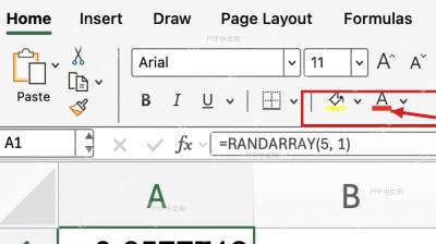 Excel 使用 RANDARRAY 公式一次溢出多行随机数的界面