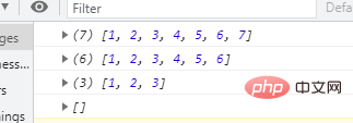 JS-Array lernt, wie man Kopf- oder Schwanzelemente entfernt