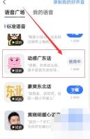 高德地图动感广东话语音包显示使用中