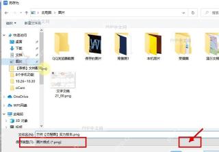 Windows 保存窗口中确认 WPS 流程图文件名和保存按钮