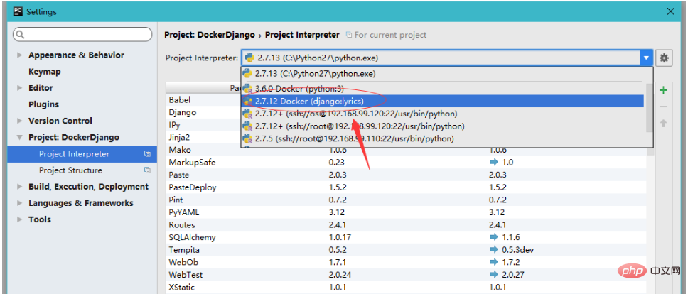 pycharmでdocker debugをデバッグするにはどうすればよいですか?