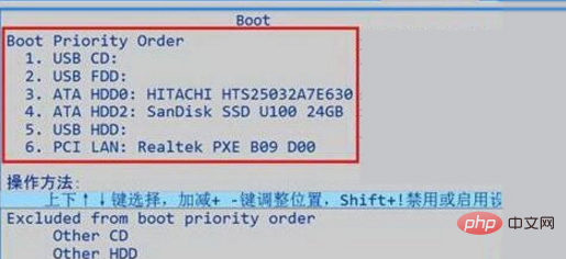 win7でUSBディスクを最初のスタートアップ項目として設定する方法