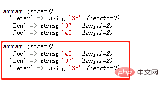 PHPの配列ソートには何種類ありますか?