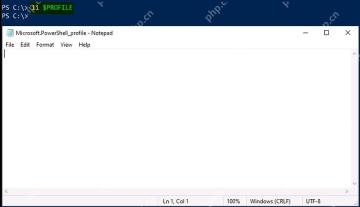 PowerShell 打开 Microsoft.PowerShell_profile.ps1 配置脚本进行编辑