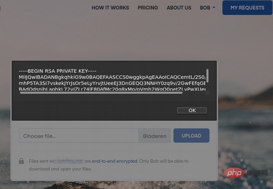 Obtain target users local private key information through stored XSS vulnerability