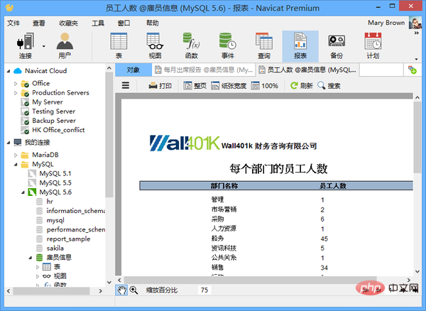 navicat報表怎麼做