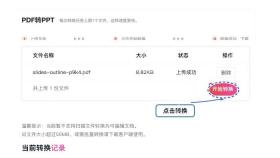 PDF转PPT开始转换