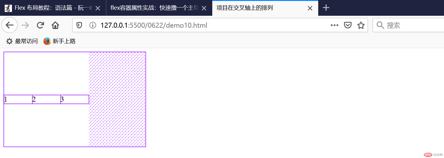 项目在交叉轴上的排列