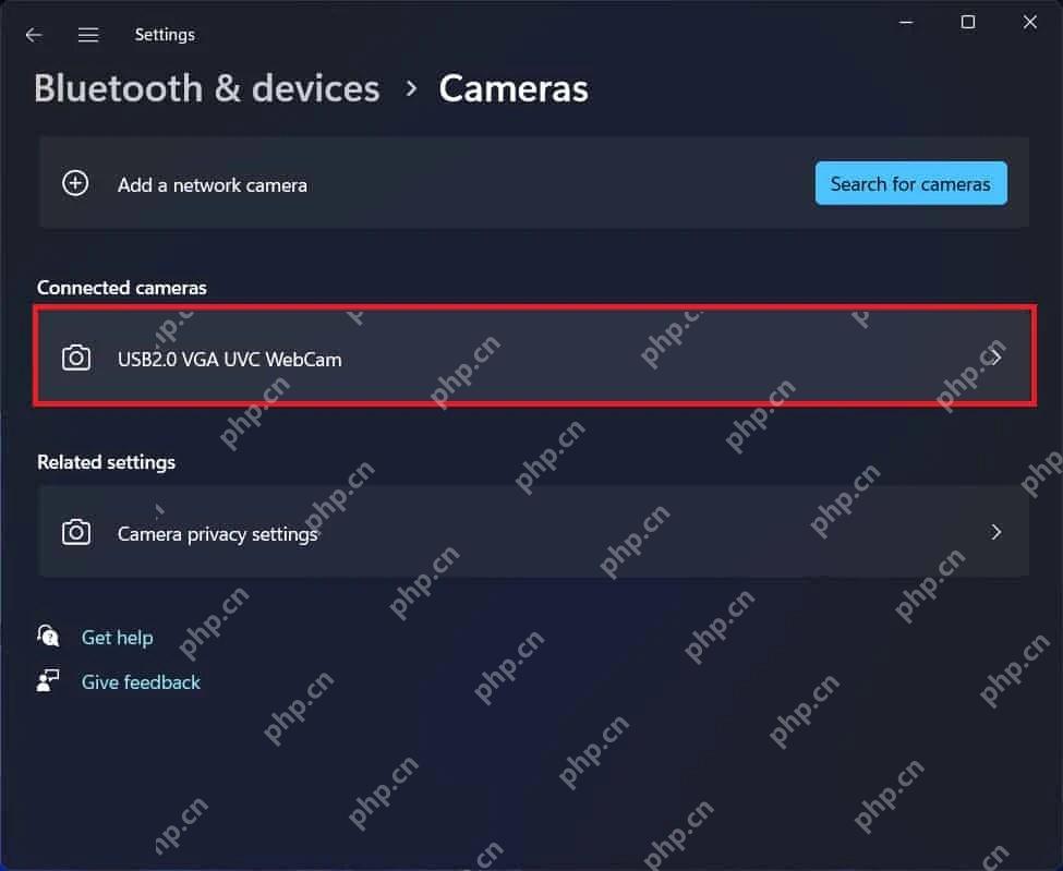 Win11 蓝牙和设备的摄像头列表页面