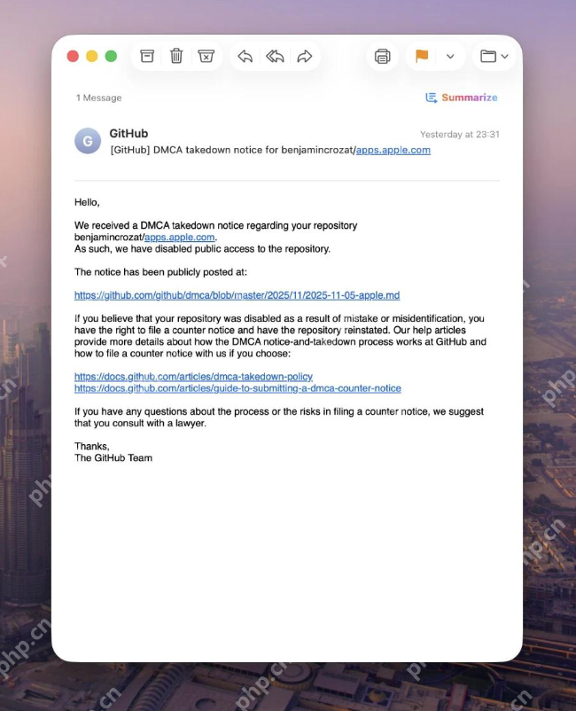 虚惊一场还是亡羊补牢？解密苹果紧急封杀8000+泄露仓库背后 - php中文网