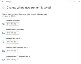 Win10 新的应用将保存到目标磁盘后点击应用