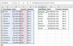 Excel FILTER 函数返回动态溢出结果