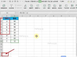 WPS 表格中三个明细工作表和空白汇总表，标出汇总表起始单元格