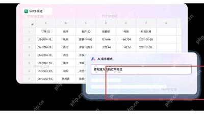 WPS 表格 AI 输入需求后显示处理结果
