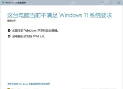 Windows 系统要求提示该电脑必须支持 TPM 2.0