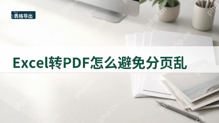 Excel转PDF怎么避免分页乱?页面提示完成后还要看什么