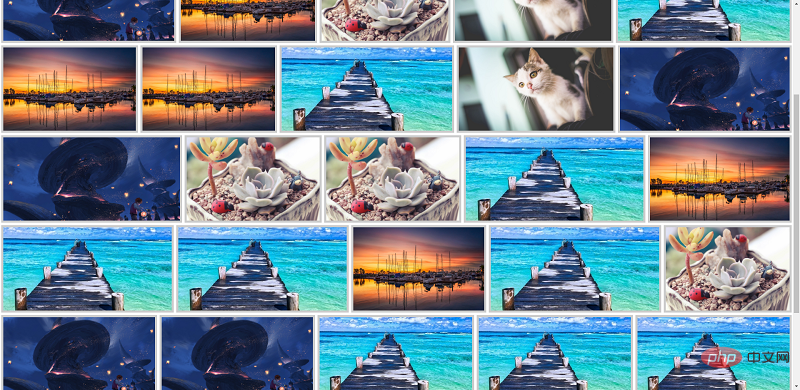 How to implement image barrel layout in CSS3? (with code)